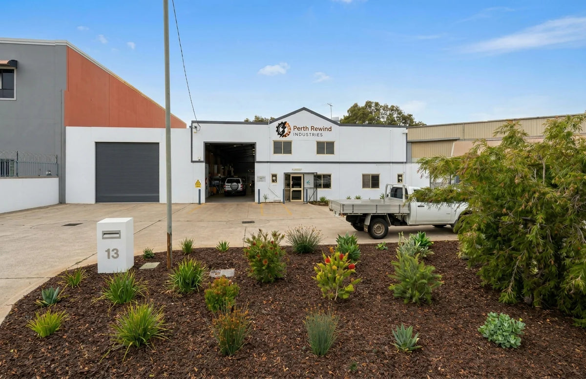 Perth Rewind Industries electric motor and pump repair workshop in Bayswater, Perth