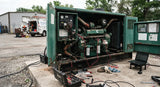 Standby generator being serviced at Perth Rewind